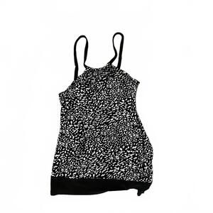 Coastal Blue, Small, Black & White, Tank Top